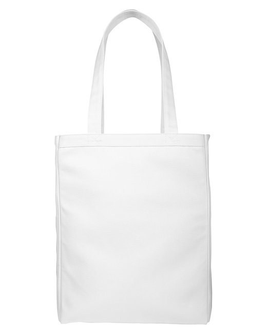 12 oz. Canvas Book Tote - WHITE - OS