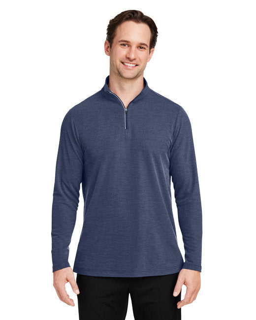 Men's Fusion ChromaSoft™ Pique Quarter-Zip - BLACK - S