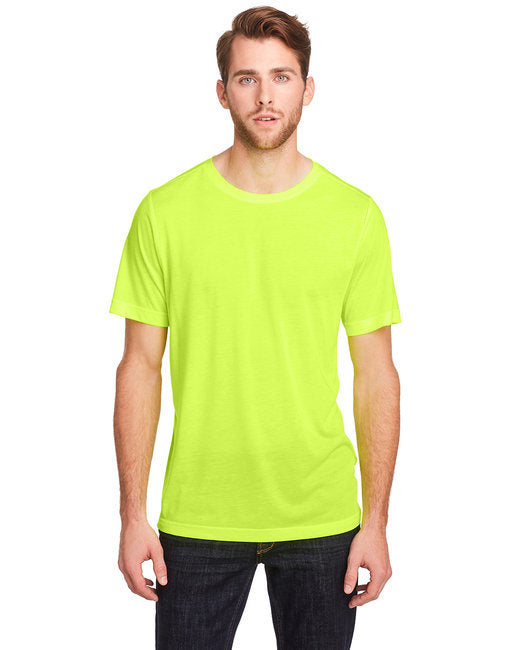 Adult Tall Fusion ChromaSoft™ Performance T-Shirt - SAFETY YELLOW - XLT