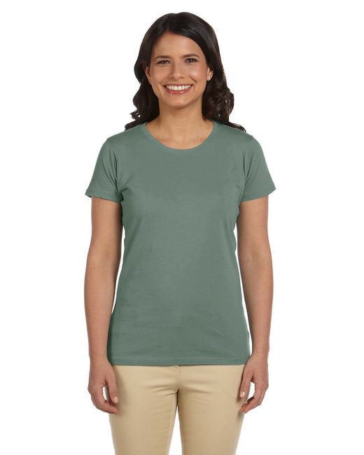 Ladies' 4.4 oz.; 100% Organic Cotton Classic Short-Sleeve T-Shirt - BLACK - S