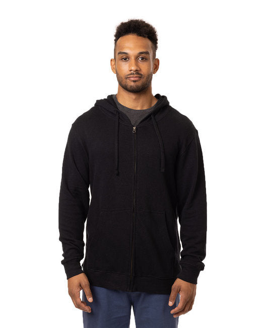 Unisex Hemp Hero Full-Zip hooded Sweatshirt - STONEWORK GRAY - XS