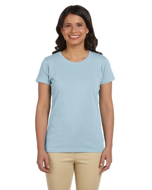 Ladies' 4.4 oz.; 100% Organic Cotton Classic Short-Sleeve T-Shirt - BLACK - S