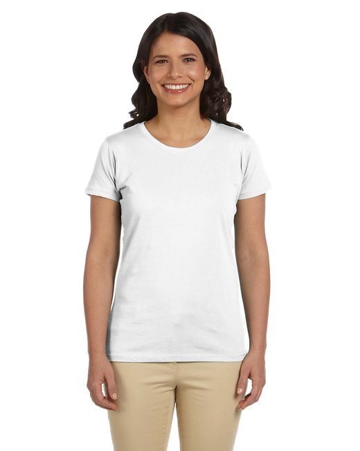 Ladies' 4.4 oz.; 100% Organic Cotton Classic Short-Sleeve T-Shirt - BLACK - S