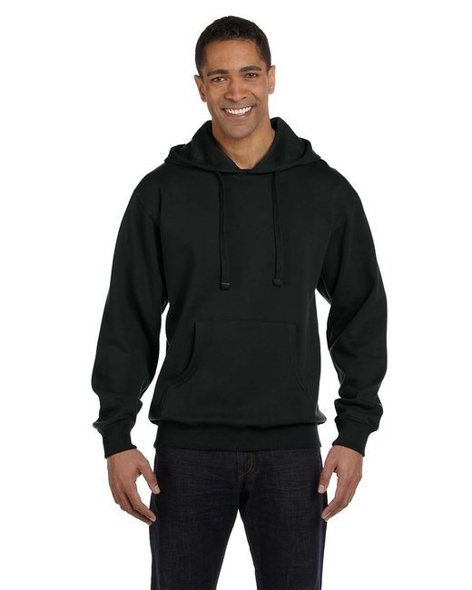 Adult Organic/Recycled Pullover Hooded Sweatshirt - BLACK - 2XL