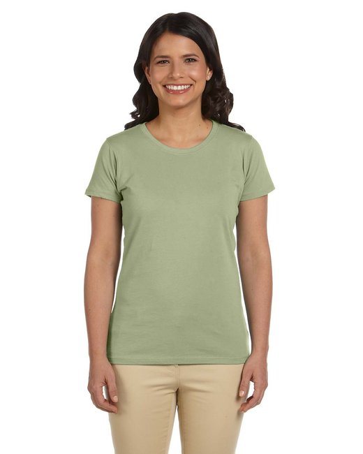 Ladies' 4.4 oz.; 100% Organic Cotton Classic Short-Sleeve T-Shirt - BLACK - S