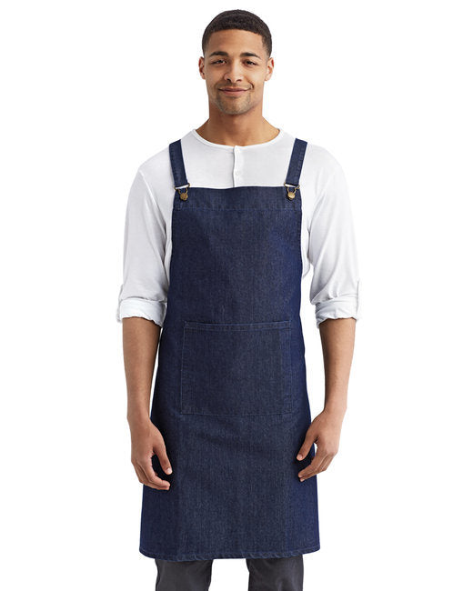 Cross Back Barista Apron - BLACK - OS