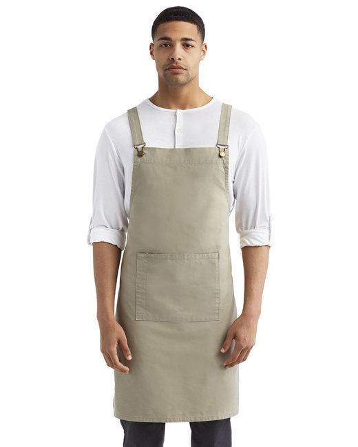 Cross Back Barista Apron - BLACK - OS