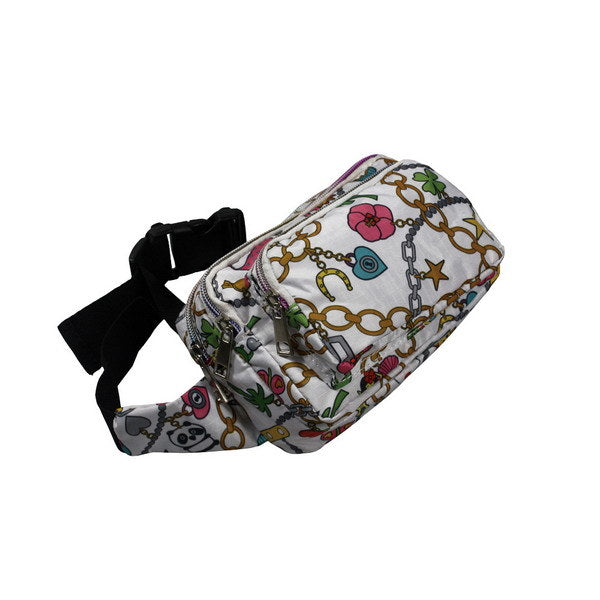 [Chain Pattern] Multi-Purposes Fanny Pack / Back Pack / Travel Lumbar Pack