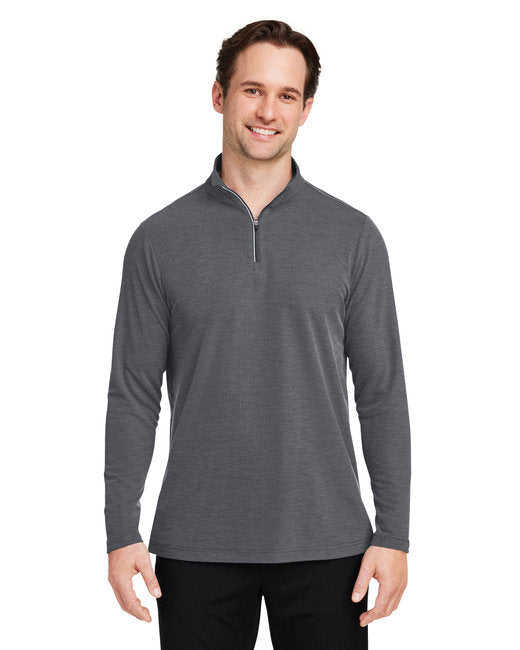 Men's Fusion ChromaSoft™ Pique Quarter-Zip - BLACK - S