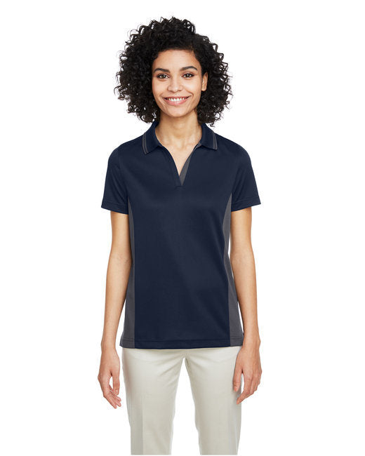Ladies' Flash Snag Protection Plus IL Colorblock Polo - BLACK/ SNRY YLLW - XS