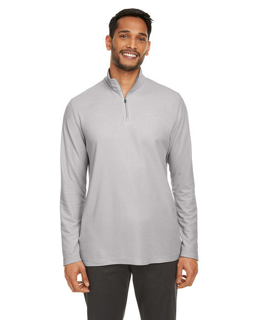 Men's Fusion ChromaSoft™ Pique Quarter-Zip - BLACK - S