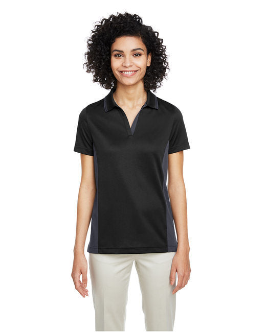Ladies' Flash Snag Protection Plus IL Colorblock Polo - BLACK/ SNRY YLLW - XS