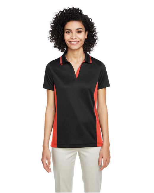 Ladies' Flash Snag Protection Plus IL Colorblock Polo - BLACK/ SNRY YLLW - XS