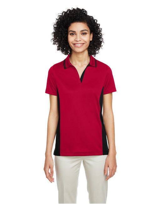 Ladies' Flash Snag Protection Plus IL Colorblock Polo - BLACK/ SNRY YLLW - XS
