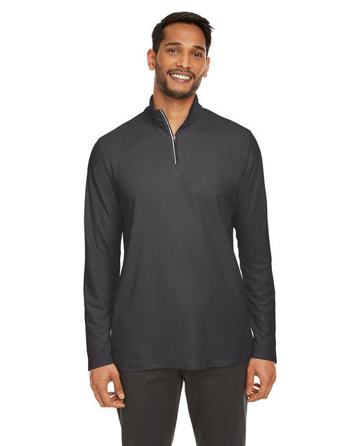 Men's Fusion ChromaSoft™ Pique Quarter-Zip - BLACK - S