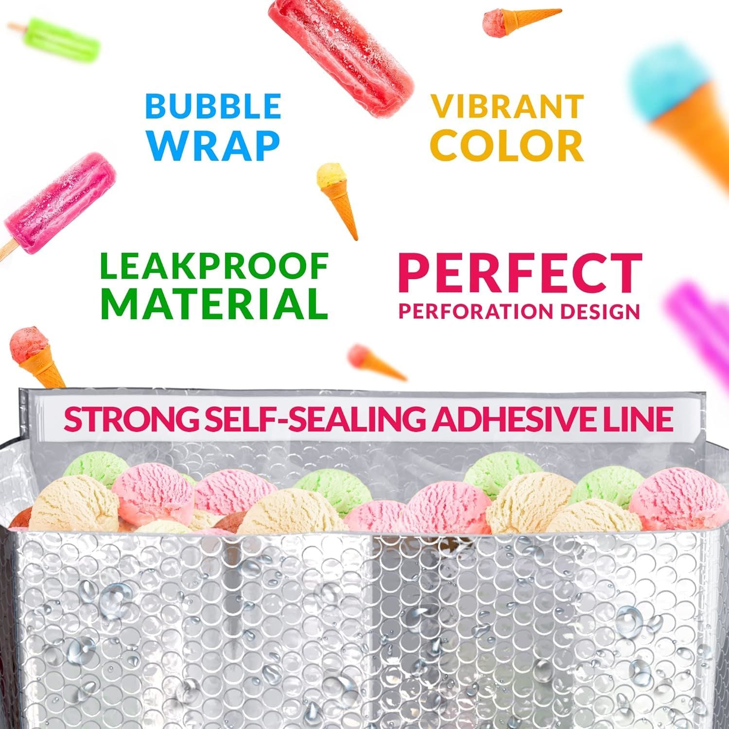 Insulated Box Liners 6x6x6 Inch Size. Pack of 5 Bubble Packaging Bags 6" x 6" x 6" Cold Box Insulation Liners. Foil Insulated Thermal Bags. Bubble The