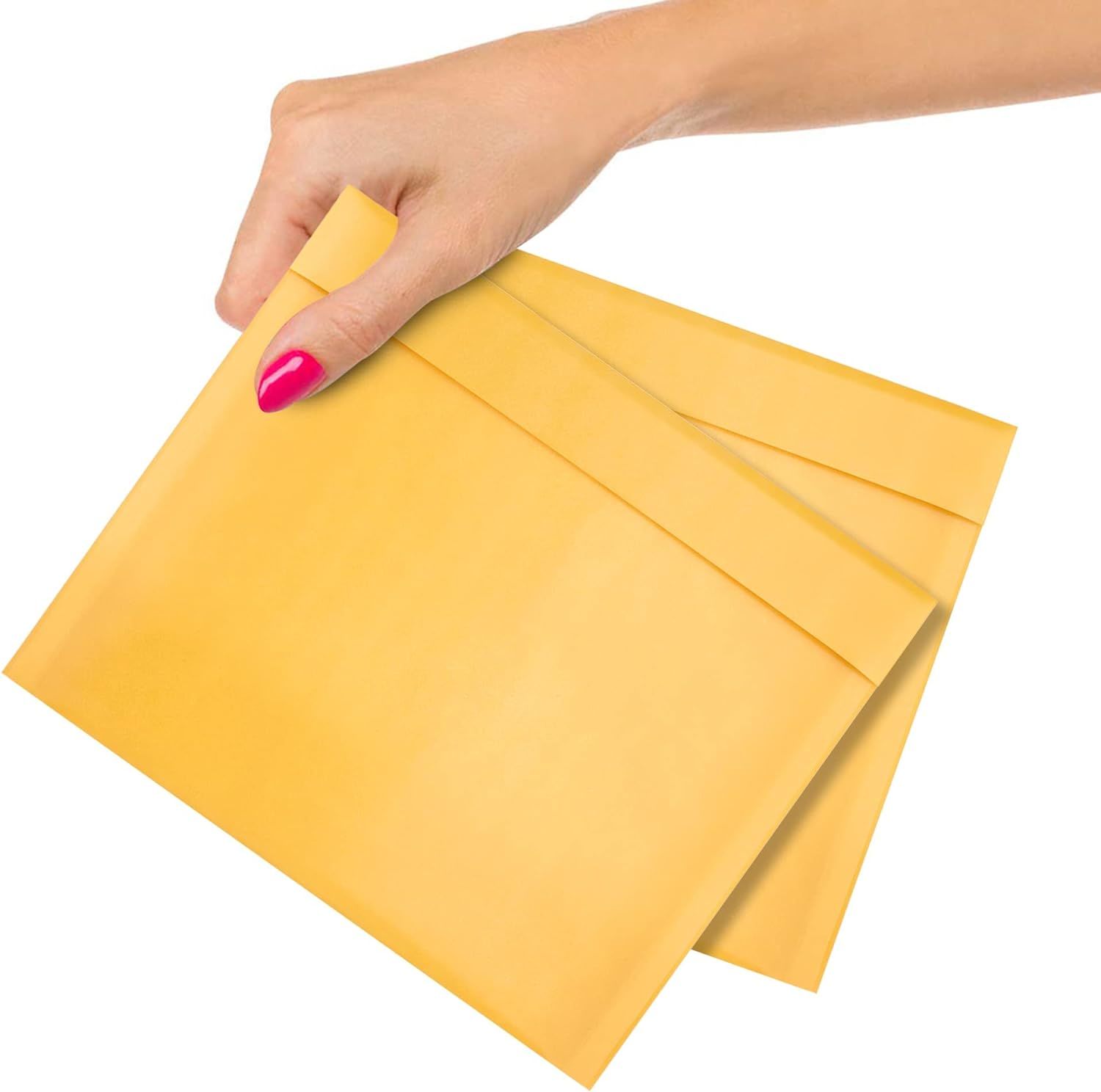 Pack of 25 Gold Kraft Bubble Padded Envelopes 7.25 x 7 Bubble Mailers Peel and Seal Envelopes Yellow Cushion Envelopes 7" 1/4 x 7" for Mailing Packaging Shipping Mailers in Bulk Wholesale Price