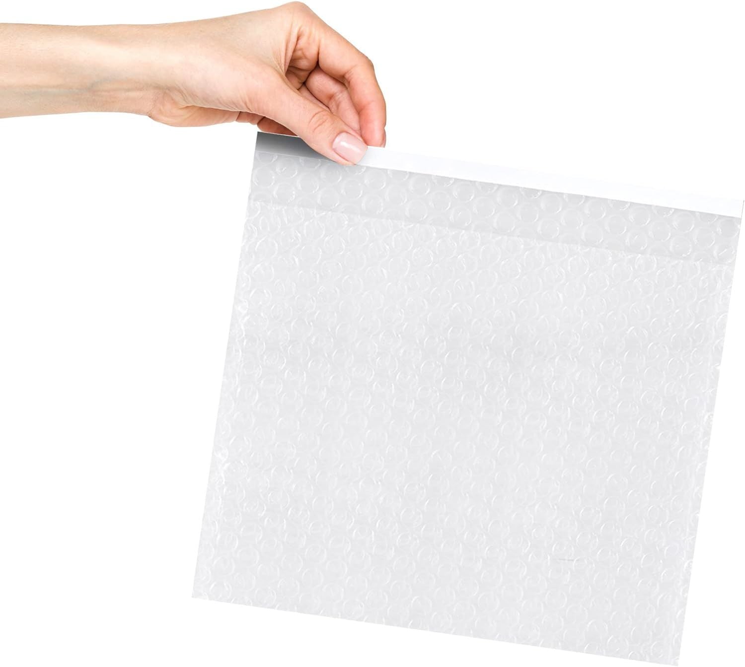 Clear Bubble Out Bags 12 x 11.5; Packaging Bubble Bags for Shipping Pack of 10; Polyethylene Self Seal Bubble Pouches; Bubble Packaging Bags with 3/16
