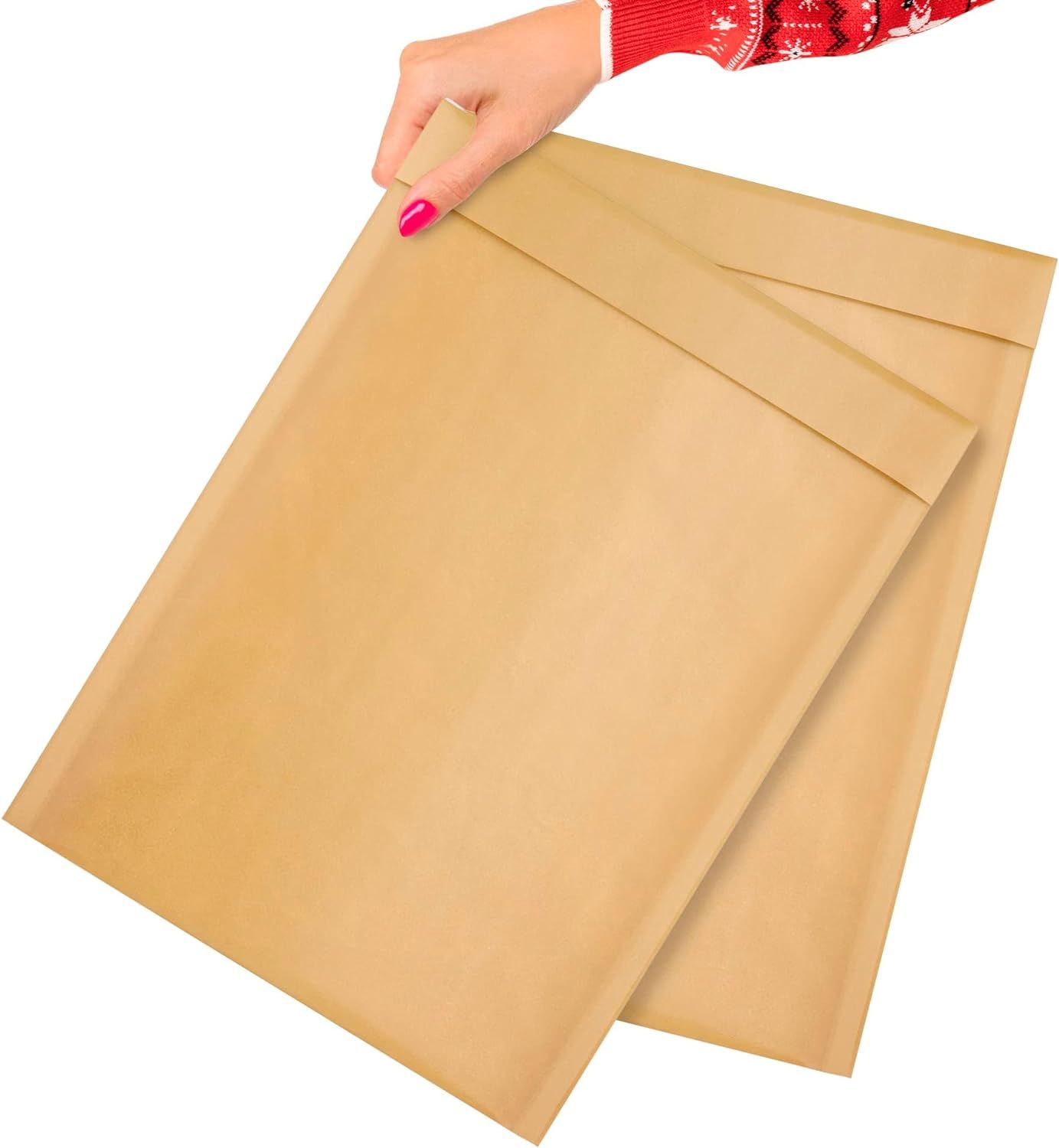 Pack of 25 Kraft Padded Bubble Mailers 10.5 x 15 Natural Brown Kraft Bubble Envelopes 10 1/2 x 15 Peel and Seal Envelopes Bulk Shipping Bags for Mailing Packing Moving; Wholesale Price