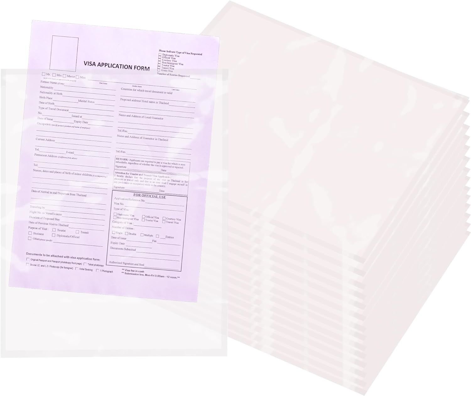 Packing List Envelopes 9.5 x 12 Document Mailers 9 1/2 x 12; Pack of 100 Packing Slip Pouches 2 mil Thick; Clear Mailing Pouches; Self-Adhesive Envelo