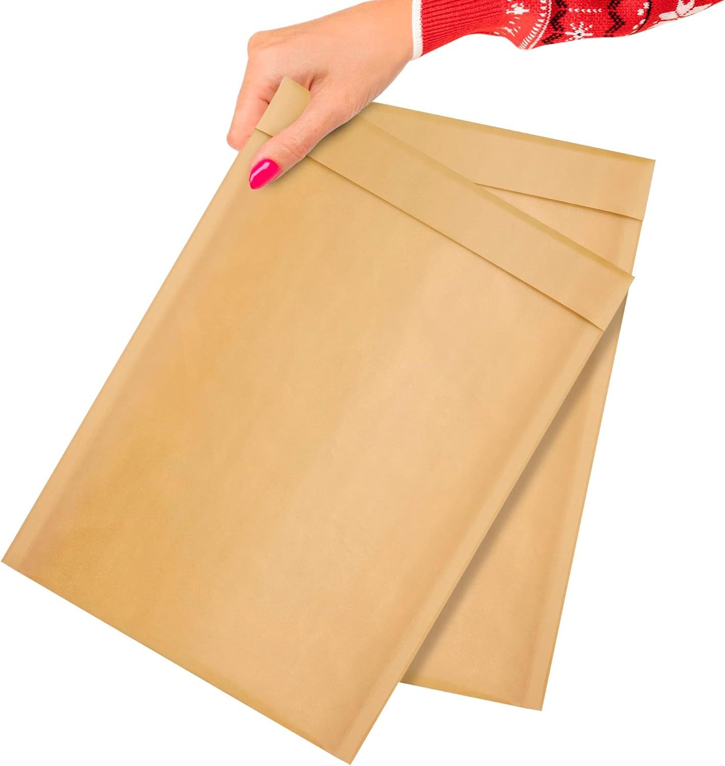 Pack of 25 Kraft Padded Bubble Mailers 8.5 x 13 Inch Size Natural Brown Kraft Bubble Envelopes 8 1/2 x 13 Peel and Seal Shipping Envelopes. Kraft Shipping Bags for Mailing; Packing. Business