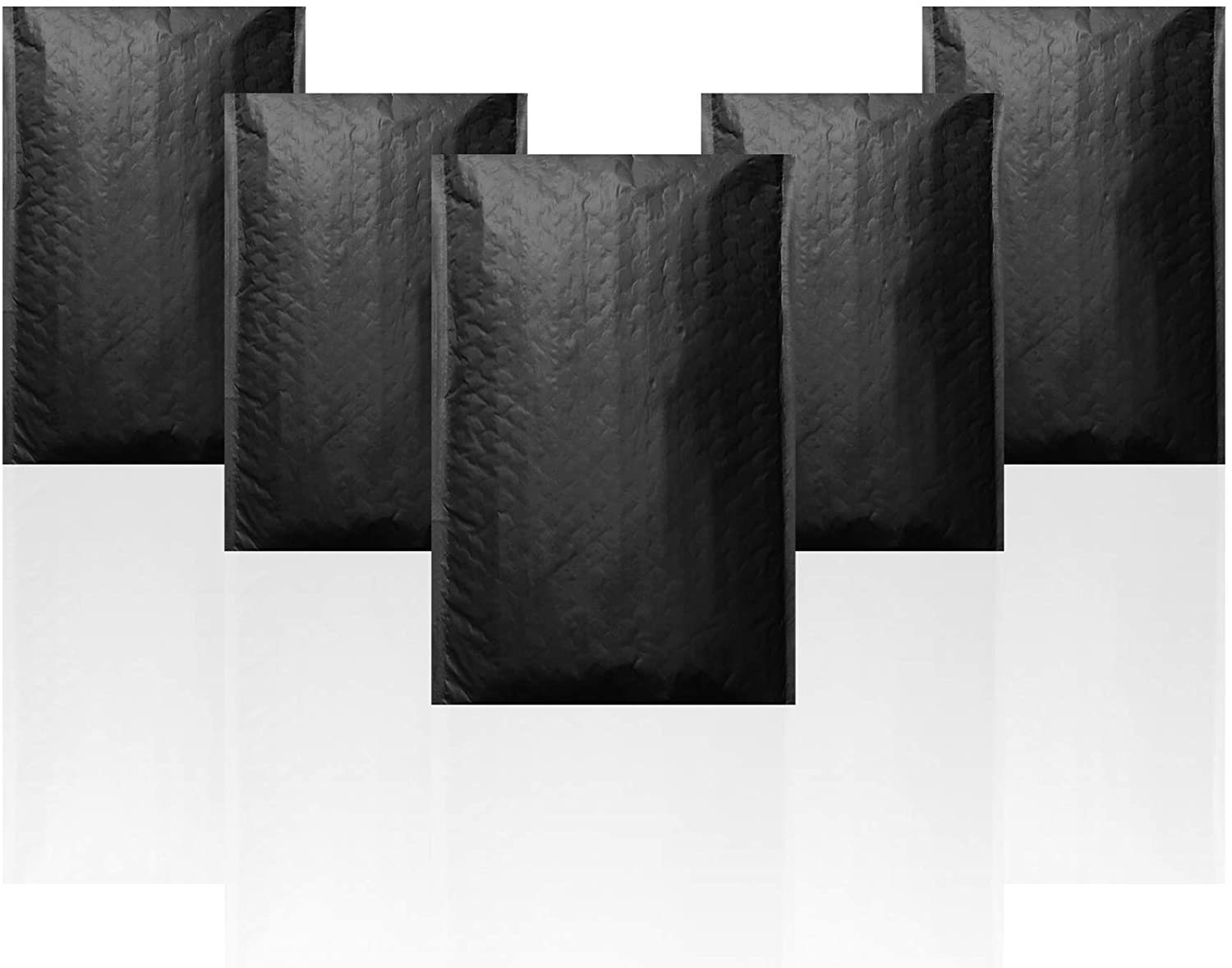 Pack of 25 Matte Black Poly Bubble Mailers 4 x 7 Padded Envelopes with Peel and Seal Closure 4x7 Glamour Shipping Bags for Mailing Packaging and Packing Supplies Pouch Bags with Cushioning