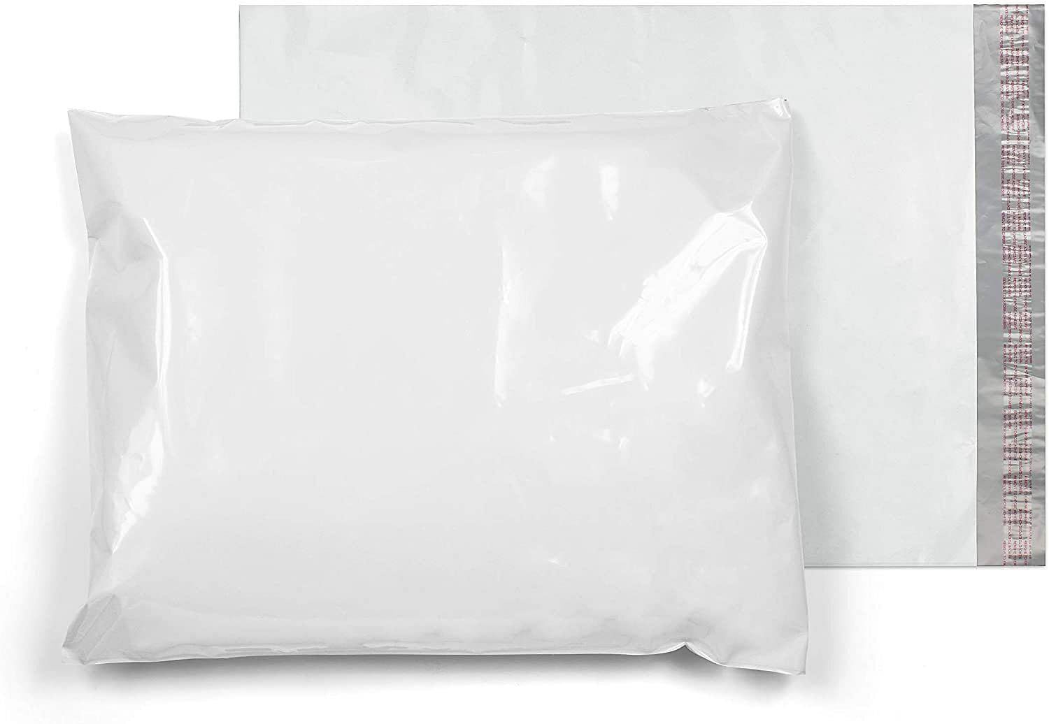 Pack of 50 White Gusseted Poly Mailers 20 x 24 x 4 Shipping Bags 20x24x4 Large Envelopes 2.4 mil Thick Mailing Bags with Peel and Seal; Waterproof Lightweight Wrapping Packing Packaging