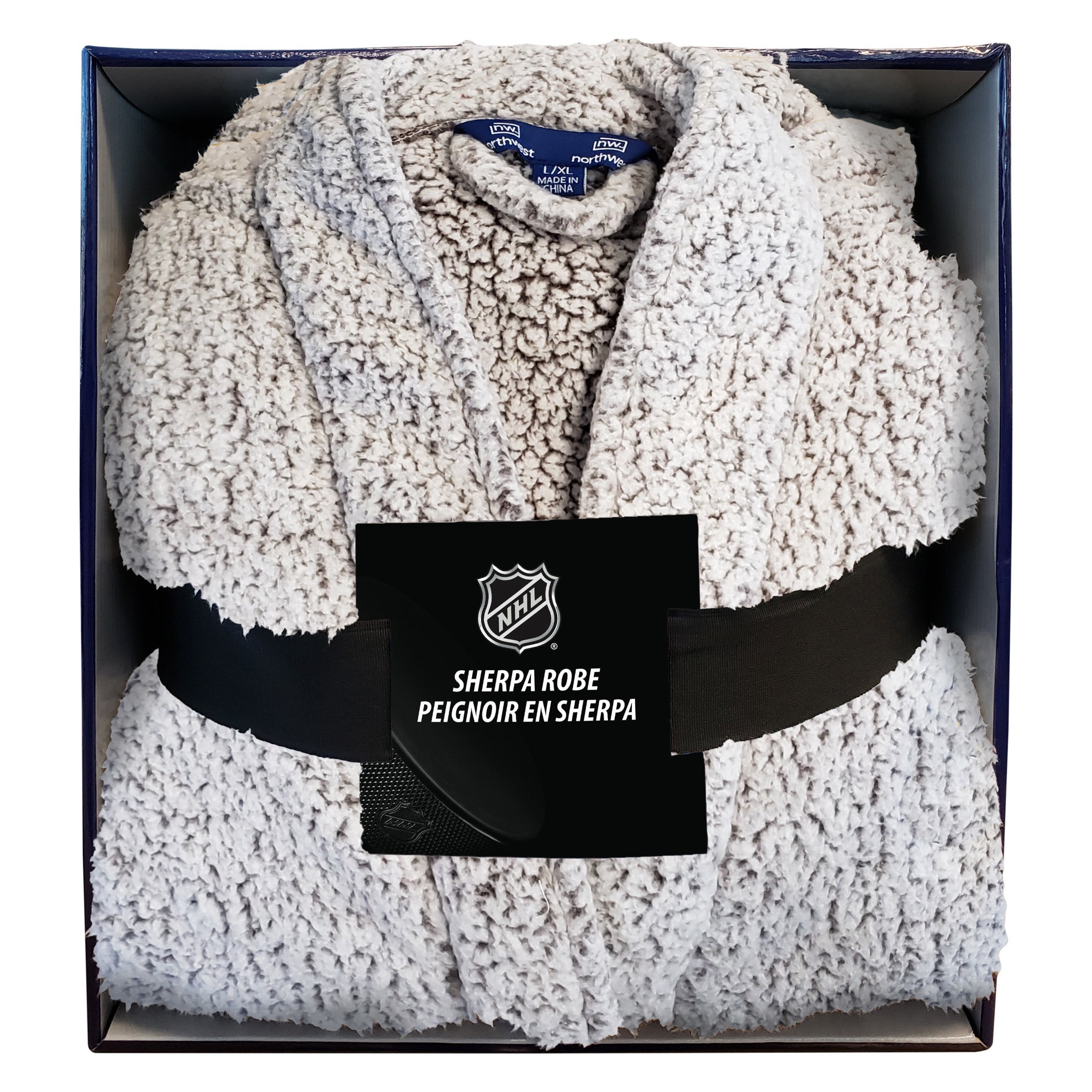 Bruins OFFICIAL NHL Sherpa Bath Robe; 26" x 47"