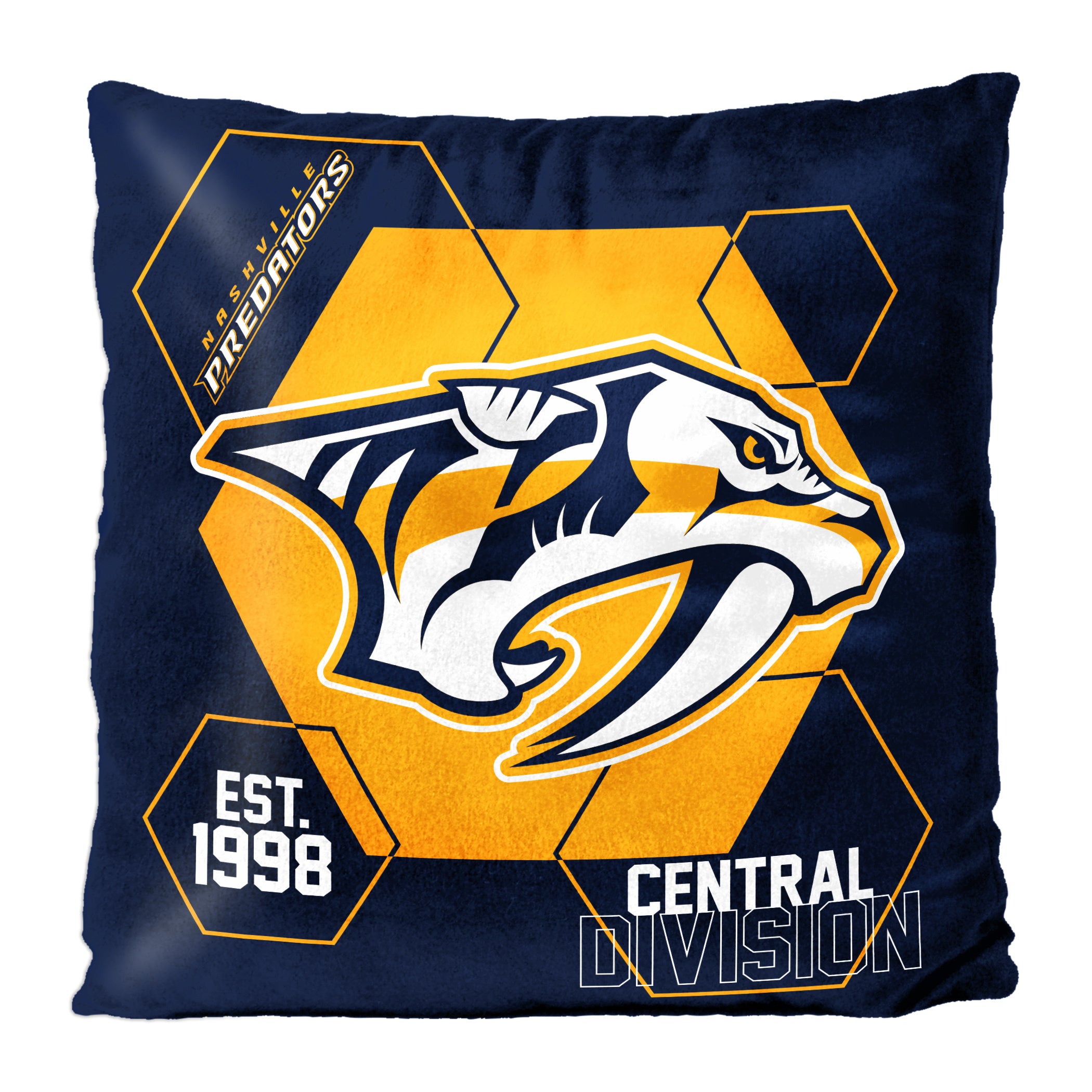 Predators OFFICIAL NHL "Connector" Double Sided Velvet Pillow; 16" x 16"