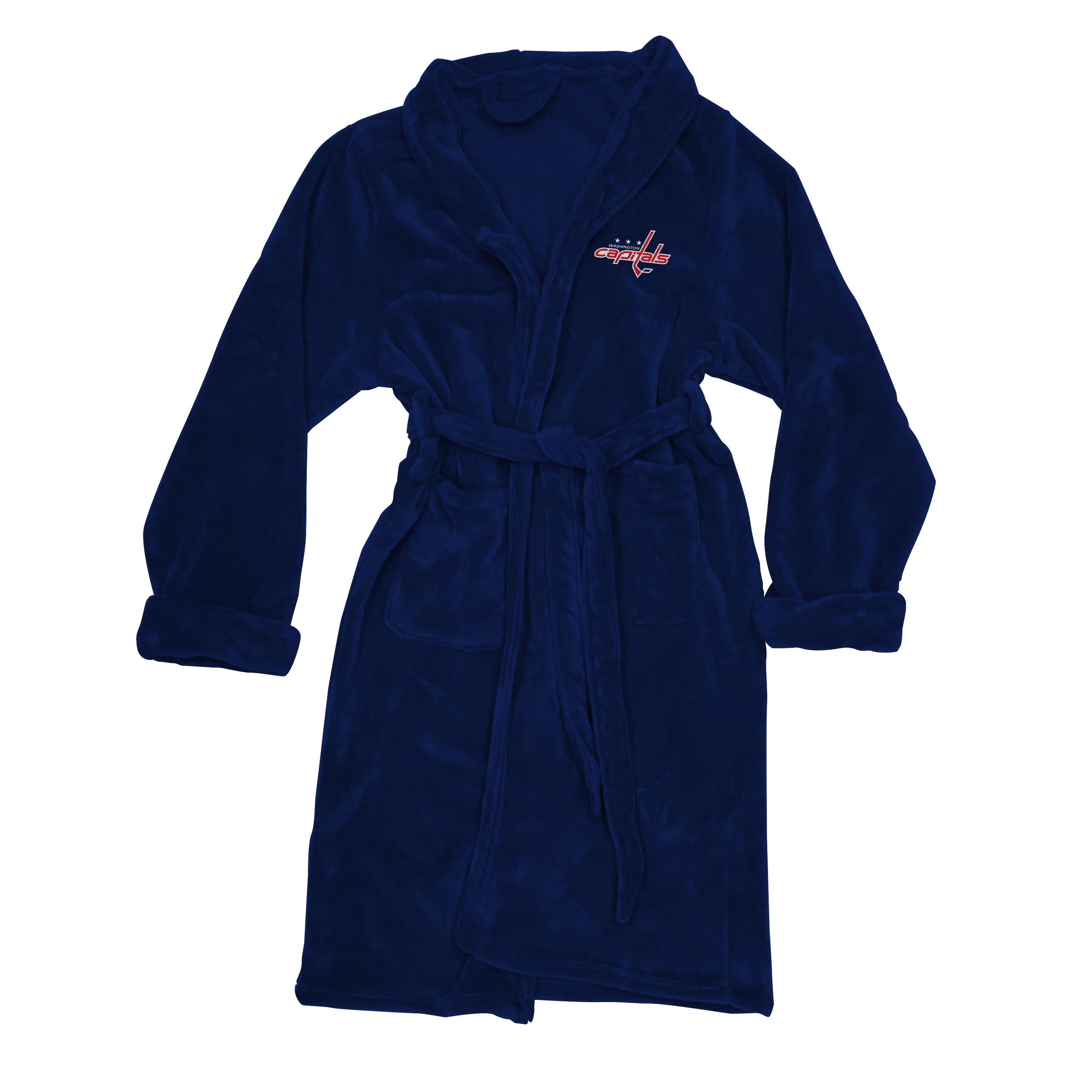 Capitals OFFICIAL NHL Men's L/XL Silk Touch Bath Robe; 26" x 47"