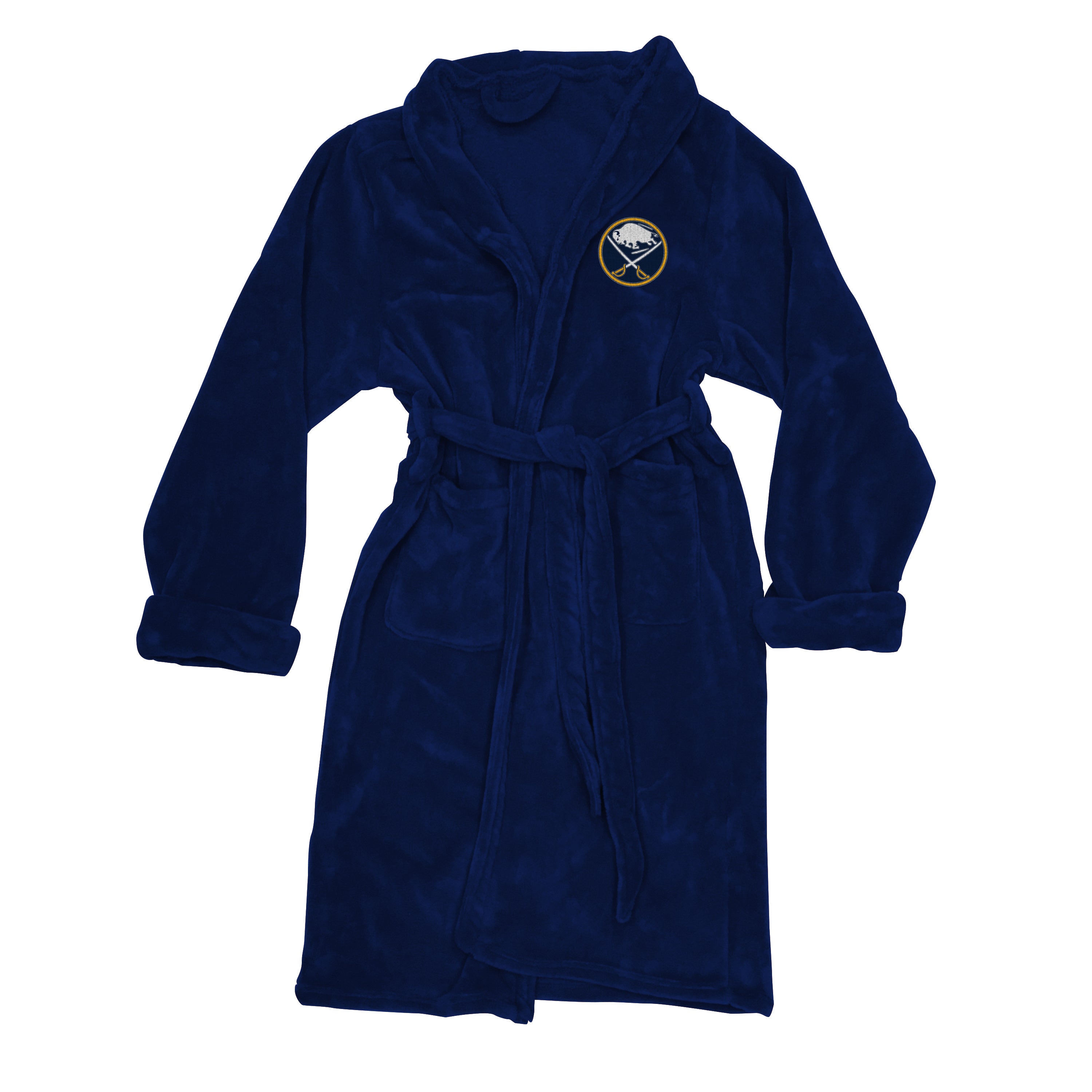 Sabres OFFICIAL NHL Men's L/XL Silk Touch Bath Robe; 26" x 47"