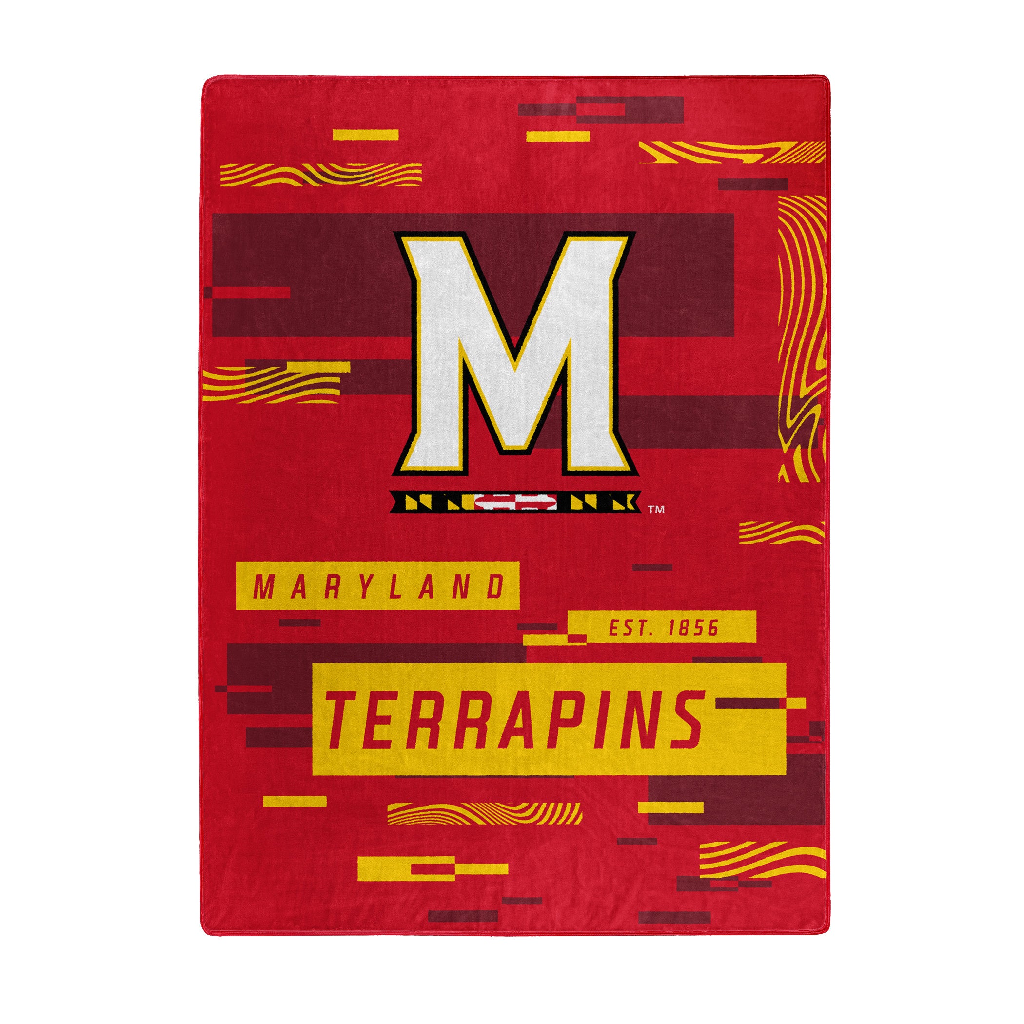 MARYLAND OFFICIAL NCAA "Digitize" Raschel Throw Blanket; 60" x 80"