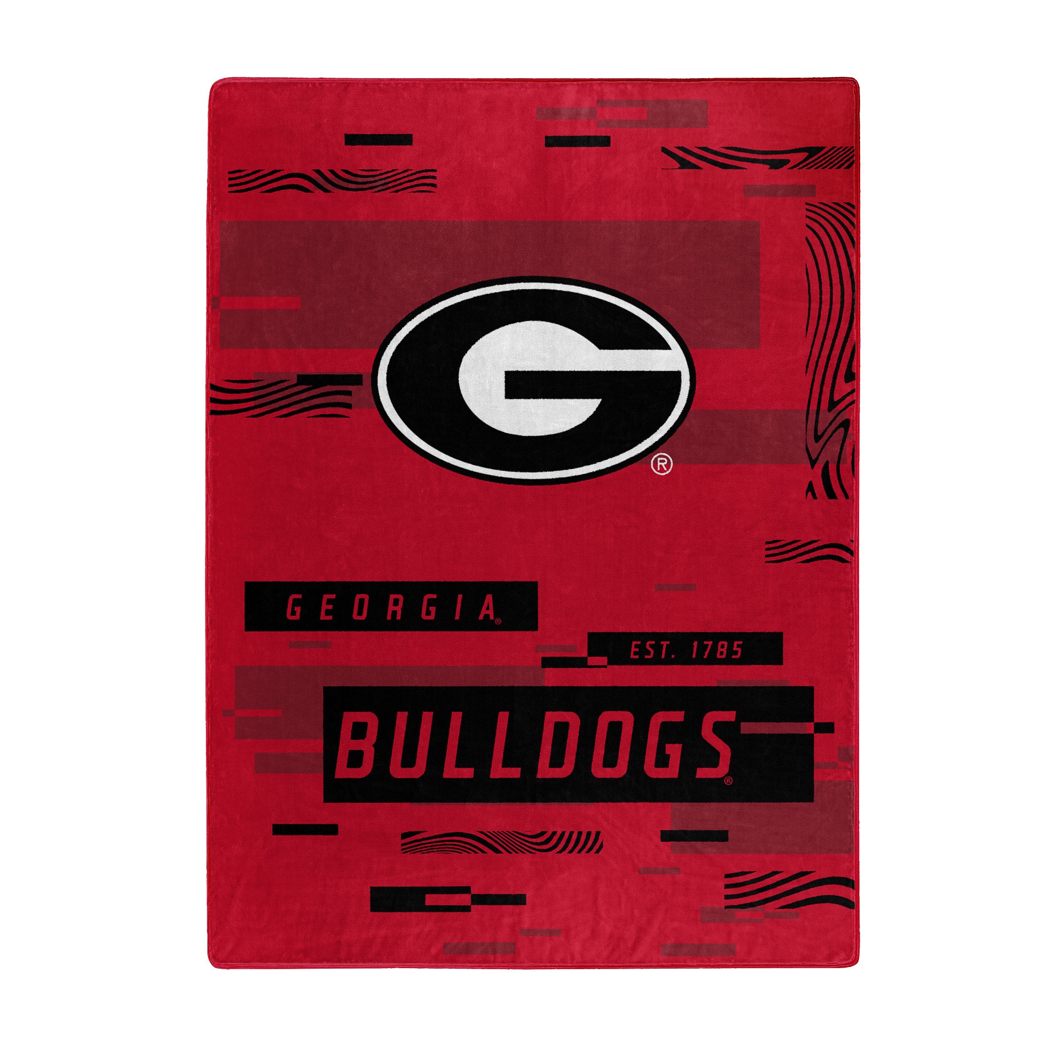 GEORGIA OFFICIAL NCAA "Digitize" Raschel Throw Blanket; 60" x 80"