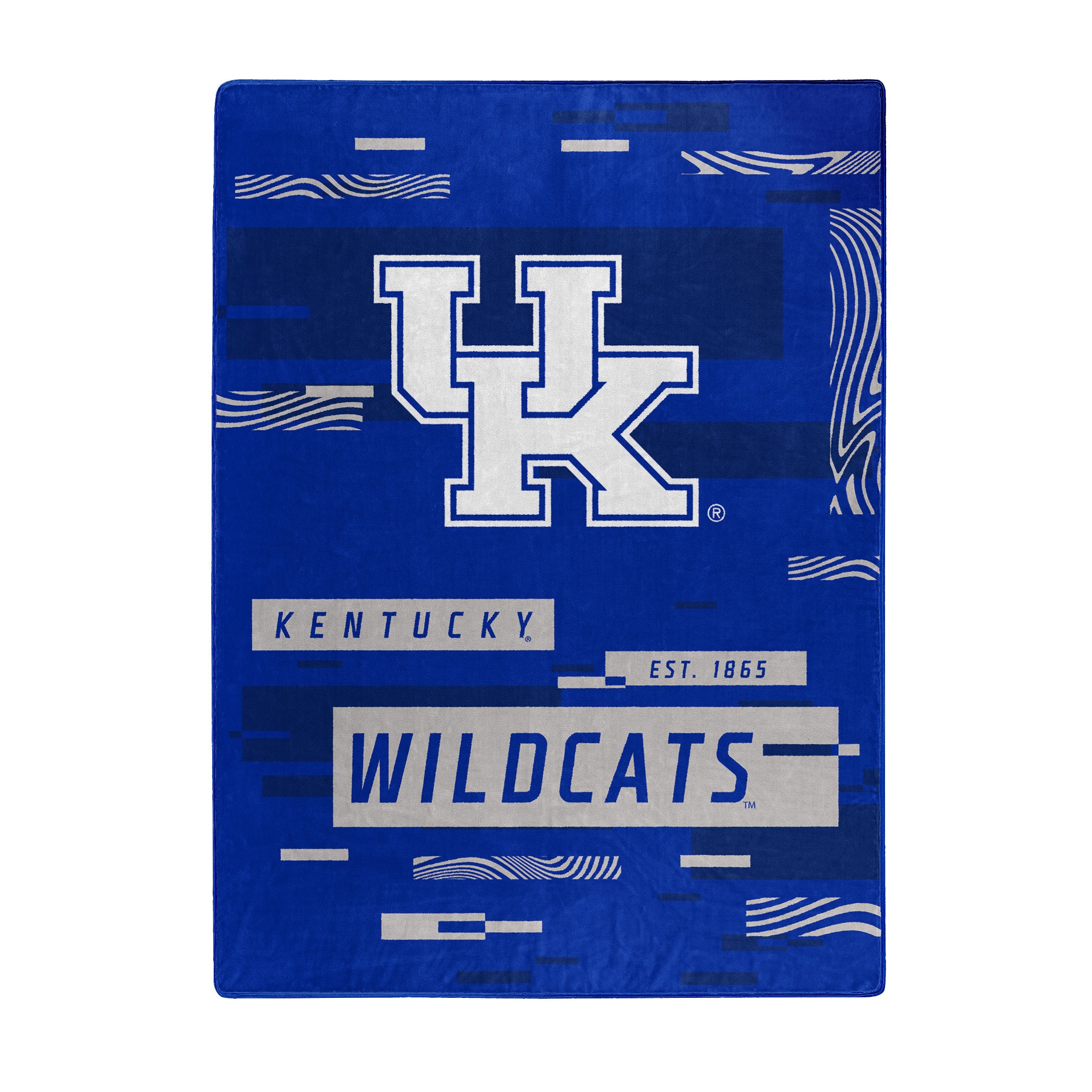 KENTUCKY OFFICIAL NCAA "Digitize" Raschel Throw Blanket; 60" x 80"