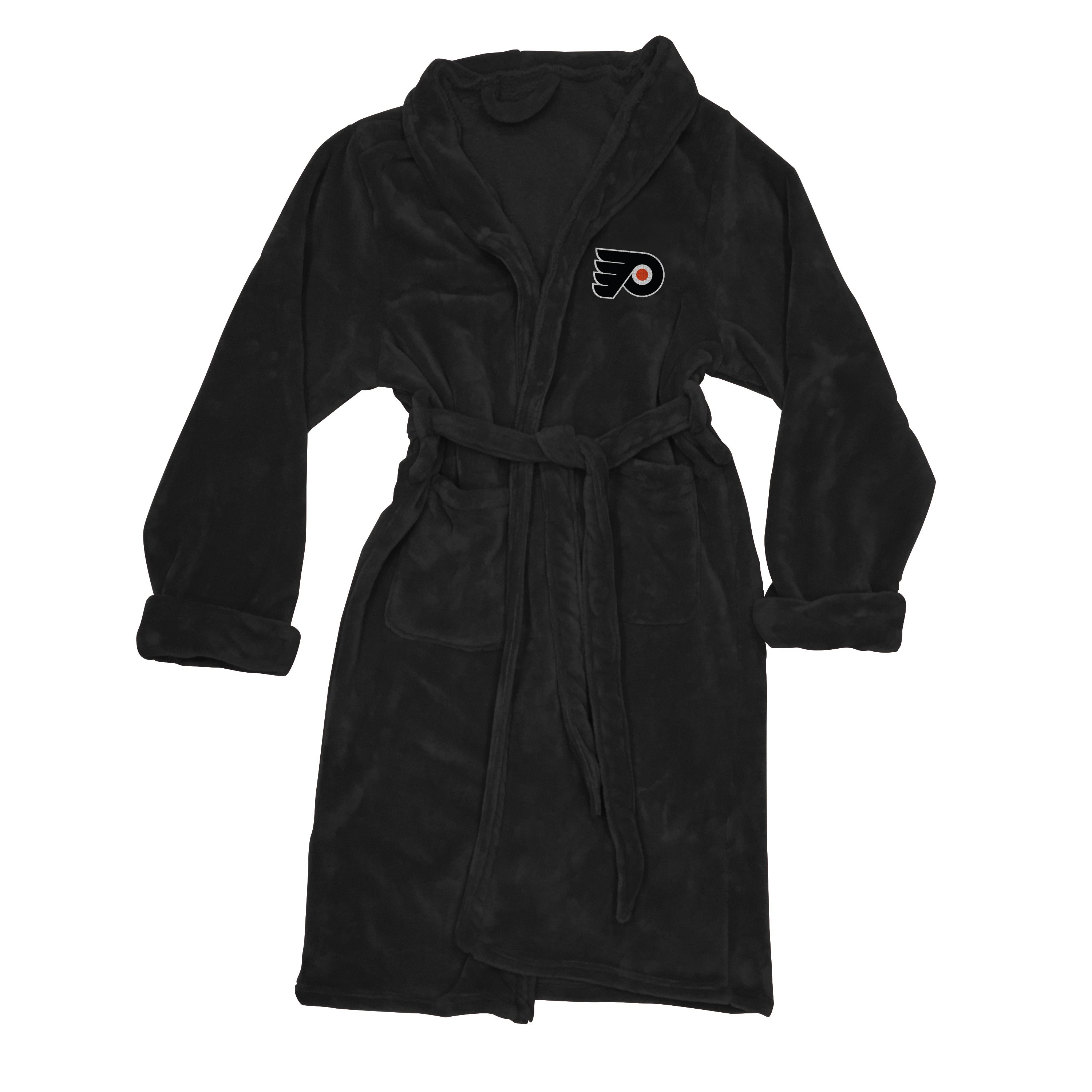 Flyers OFFICIAL NHL Men's L/XL Silk Touch Bath Robe; 26" x 47"