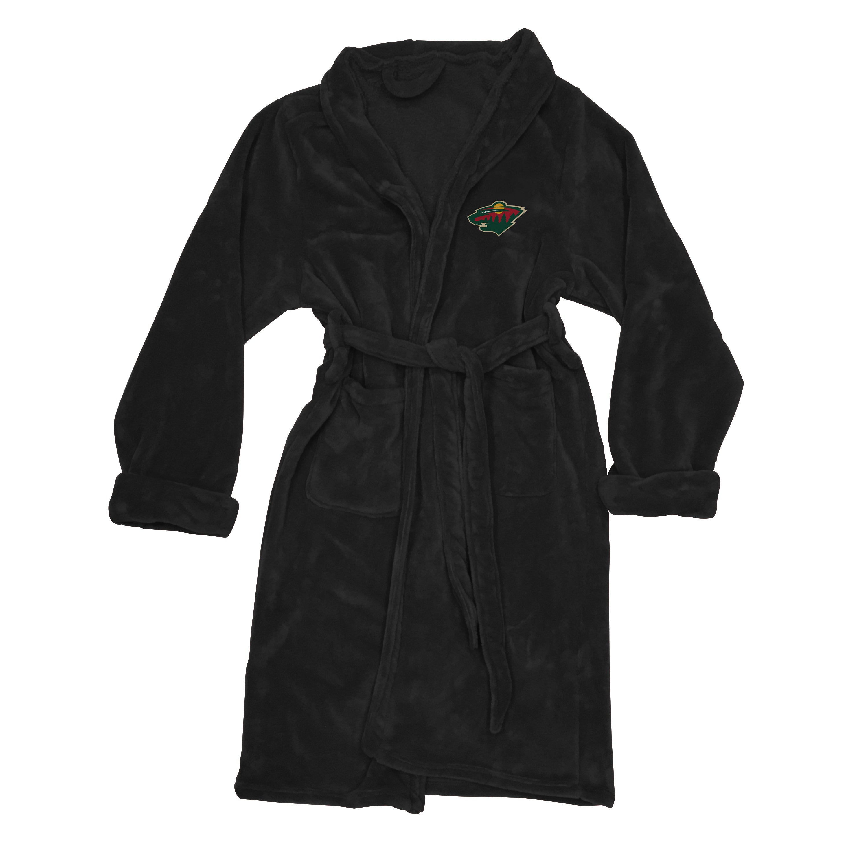 Wild OFFICIAL NHL Men's L/XL Silk Touch Bath Robe; 26" x 47"