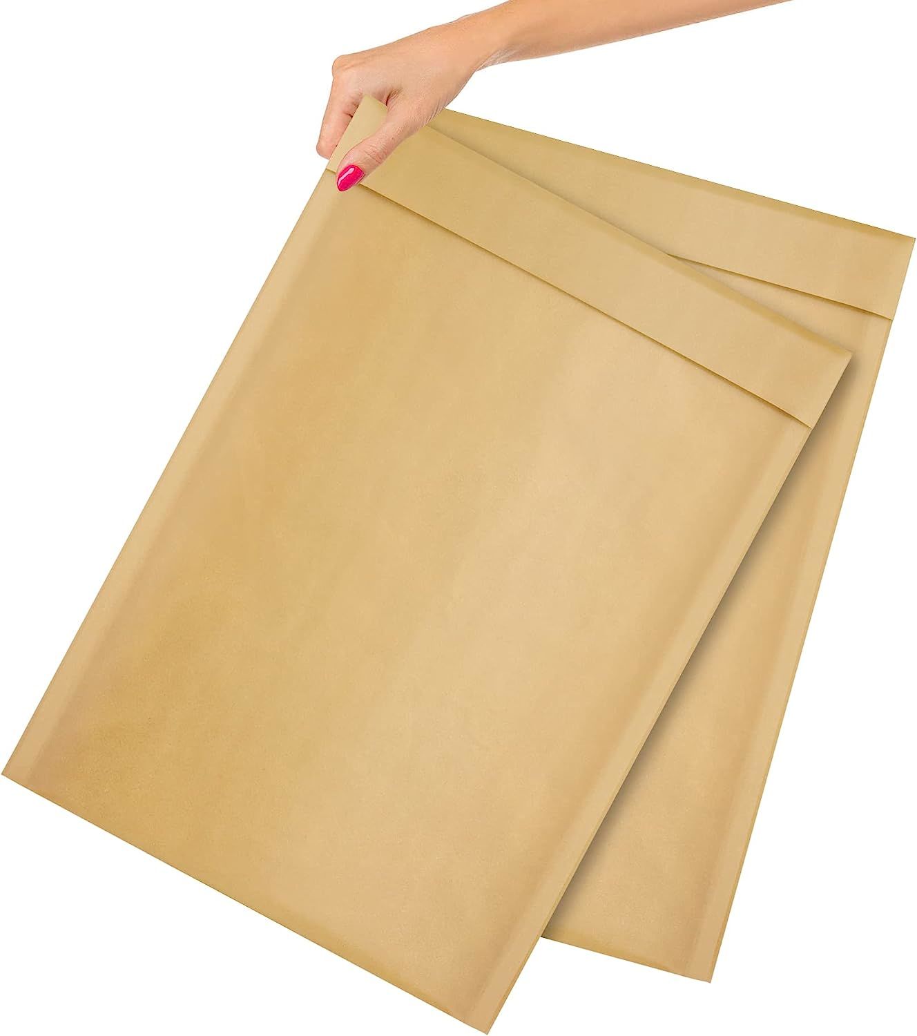 Pack of 10 Kraft Padded Bubble Mailer Envelopes 12.5 x 18 Natural Brown Kraft Bubble Envelopes 12 1/2 x 18 Self Seal Mailing Envelopes Packing Packaging Bulk Shipping Bags Wholesale Price