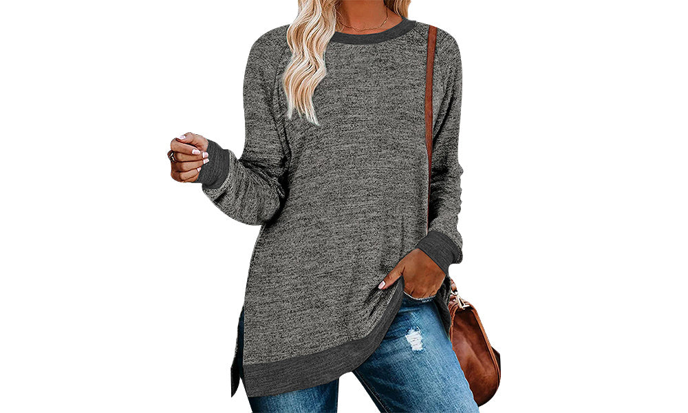 Women Ultra Soft Long Sleeve Sweatshirts Individuality Fashion Long Sleeve Top