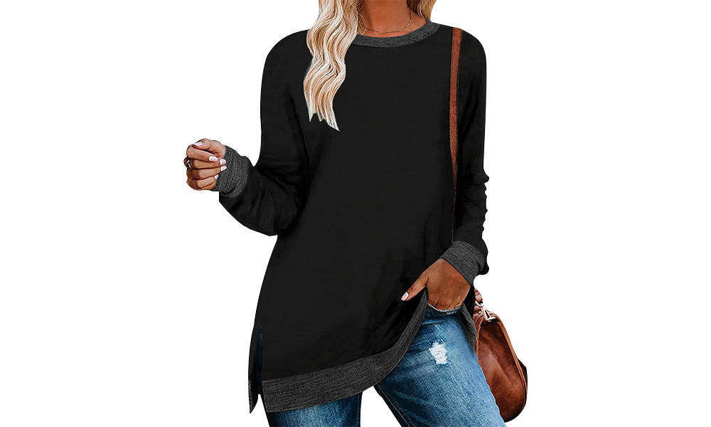 Women Ultra Soft Long Sleeve Sweatshirts Individuality Fashion Long Sleeve Top