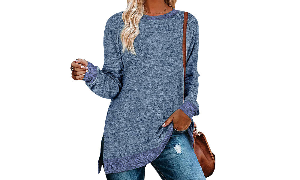 Women Ultra Soft Long Sleeve Sweatshirts Individuality Fashion Long Sleeve Top