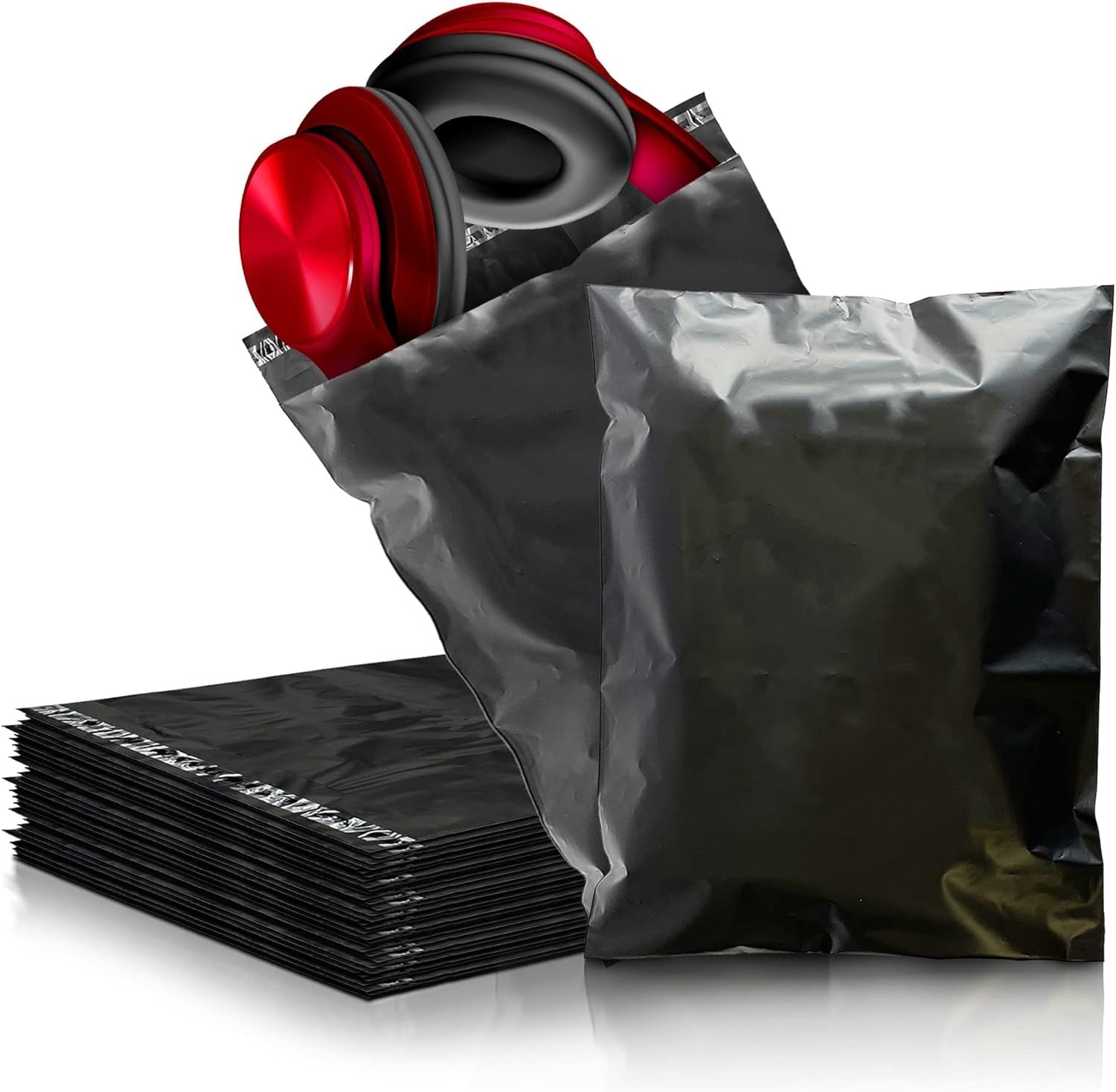 Poly mailers 10x13 Shipping bags 10 x 13. Pack of 100 poly envelopes. Black mailing bags 3.2 mil thick. Peel and Seal; Waterproof; Lightweight. Wrapping; Packing; Packaging.