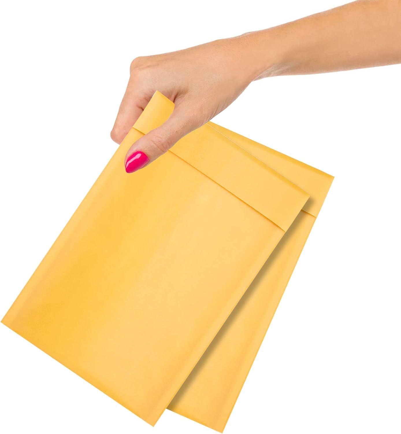 Pack of 50 Gold Kraft Bubble Padded Envelopes 4 x 7 Bubble Mailers. Peel and Seal Envelopes. Yellow Cushion Envelopes 4 x 7 for Mailing; Packing; Packaging. Shipping Bags in Bulk; Wholesale Price