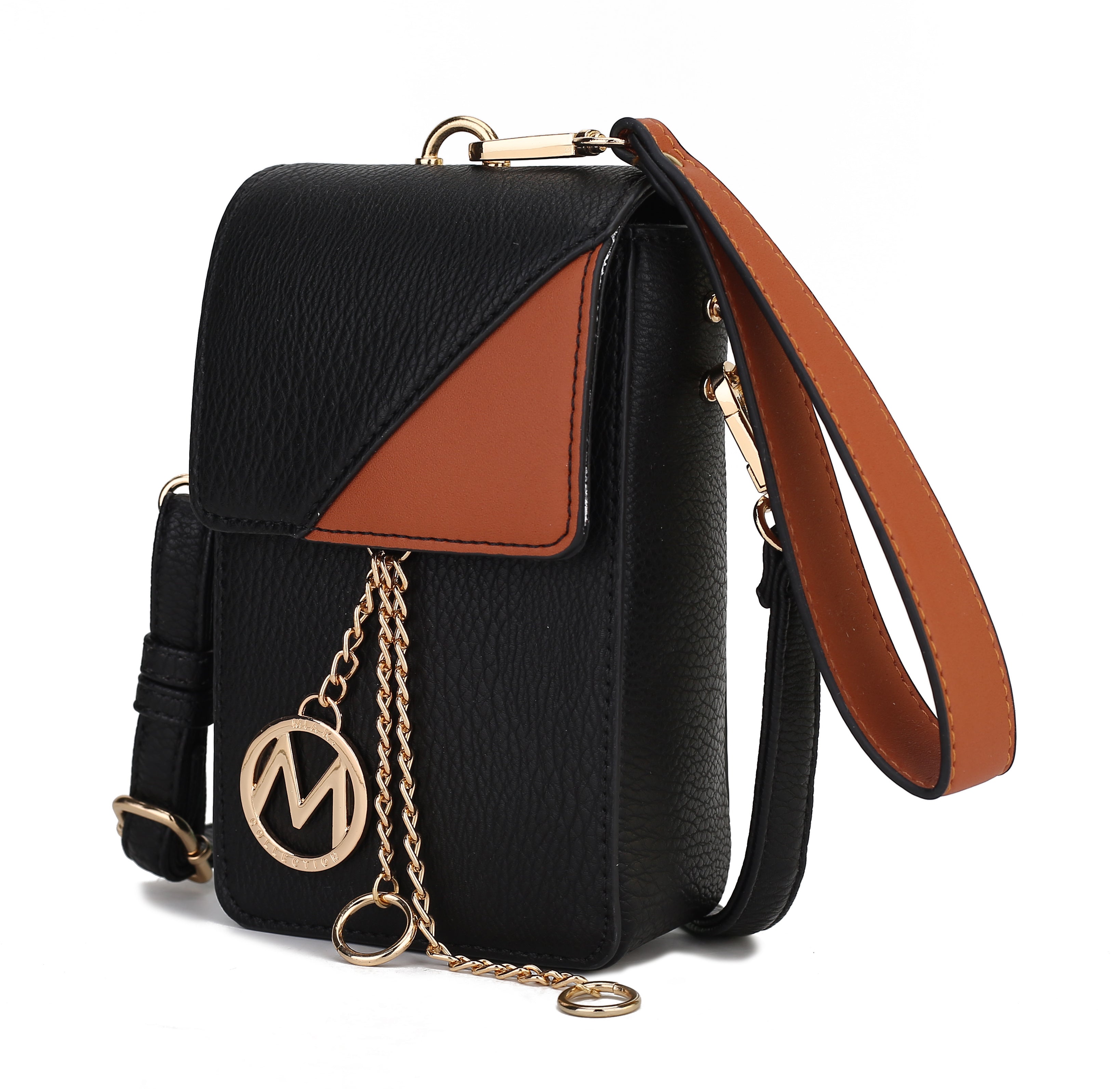 MKF Collection Hannah Crossbody Bag & Wristlet Vegan Leather For Women by Mia k