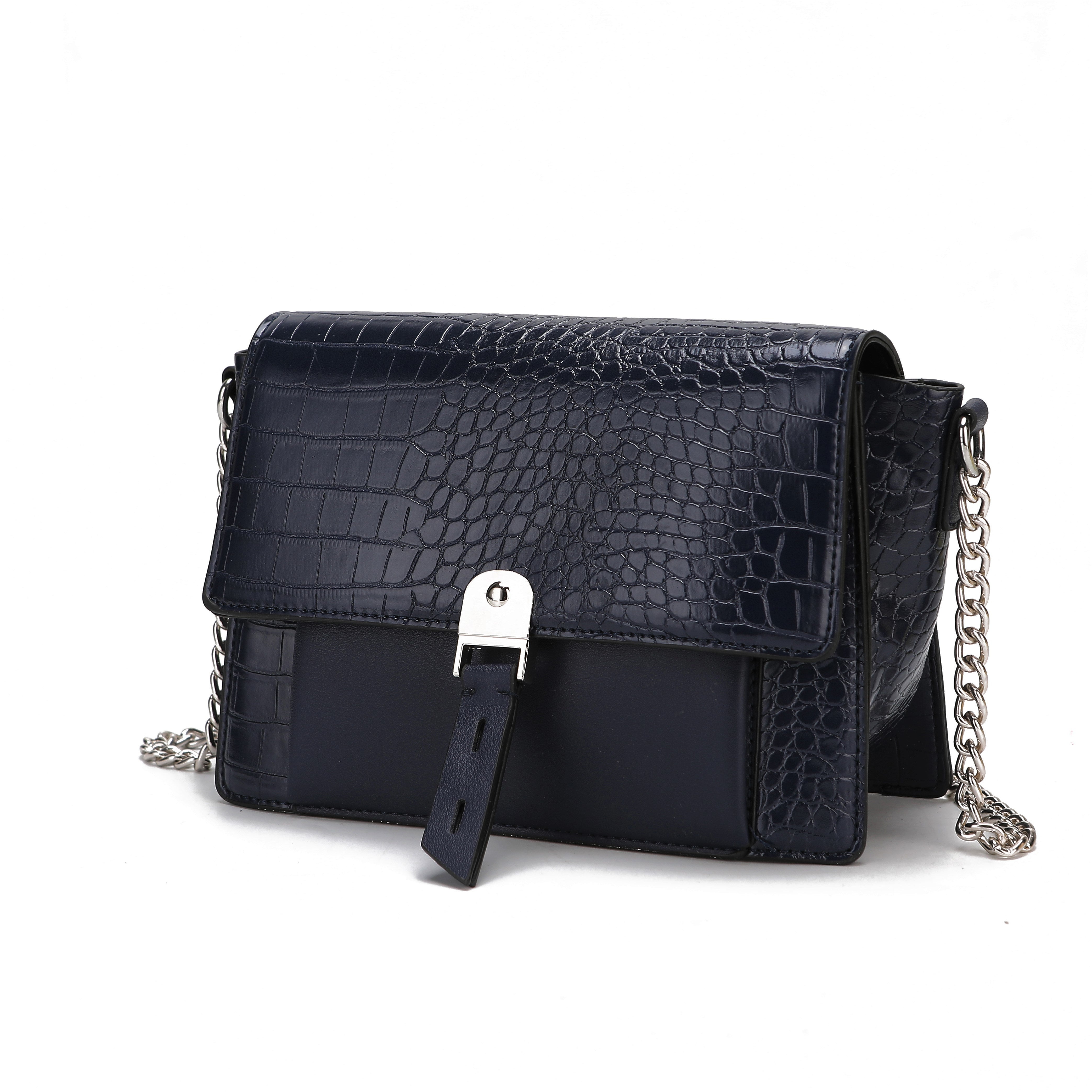 MKF Collection Hope Crocodile Embossed Vegan Leather Women Shoulder Bag by Mia K