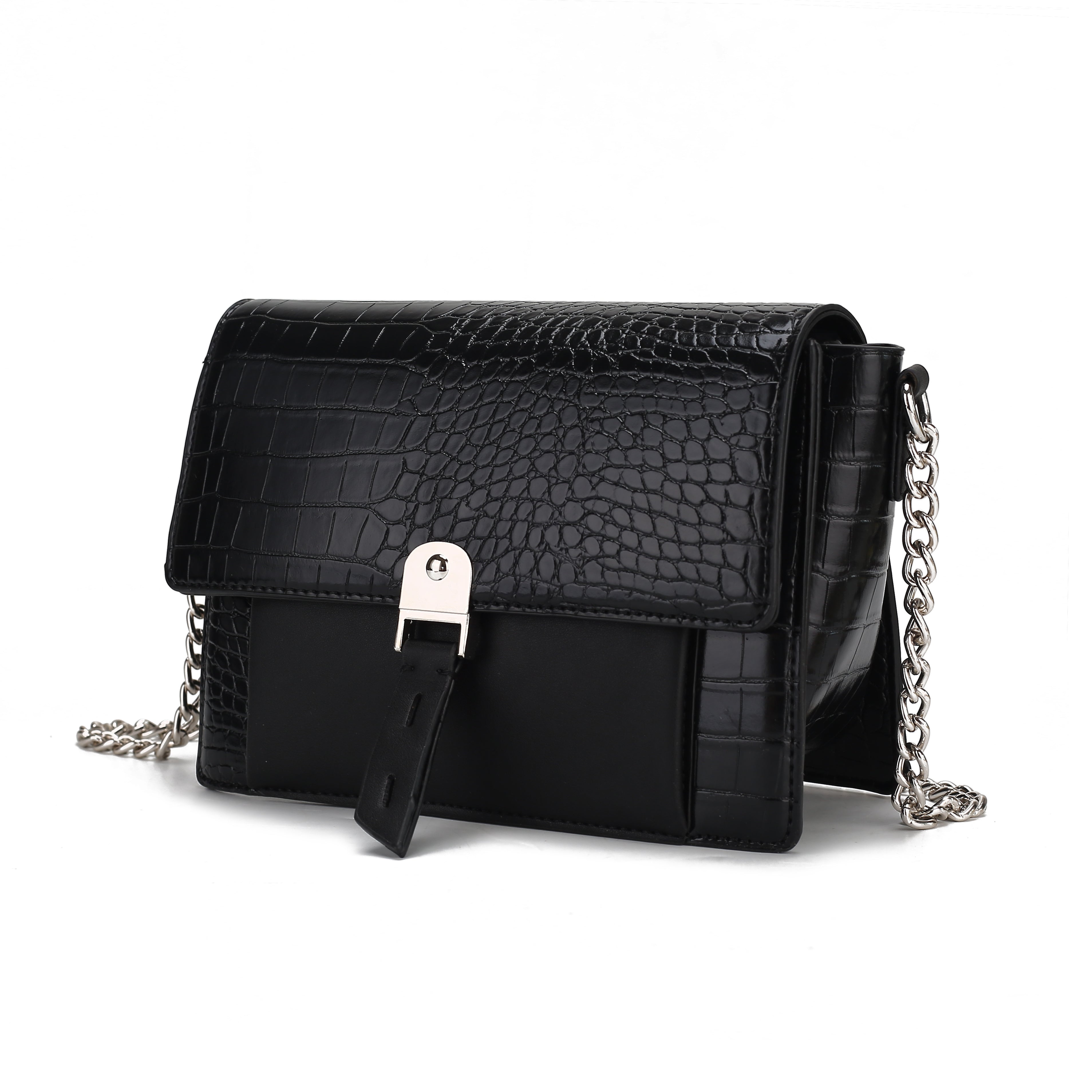 MKF Collection Hope Crocodile Embossed Vegan Leather Women Shoulder Bag by Mia K