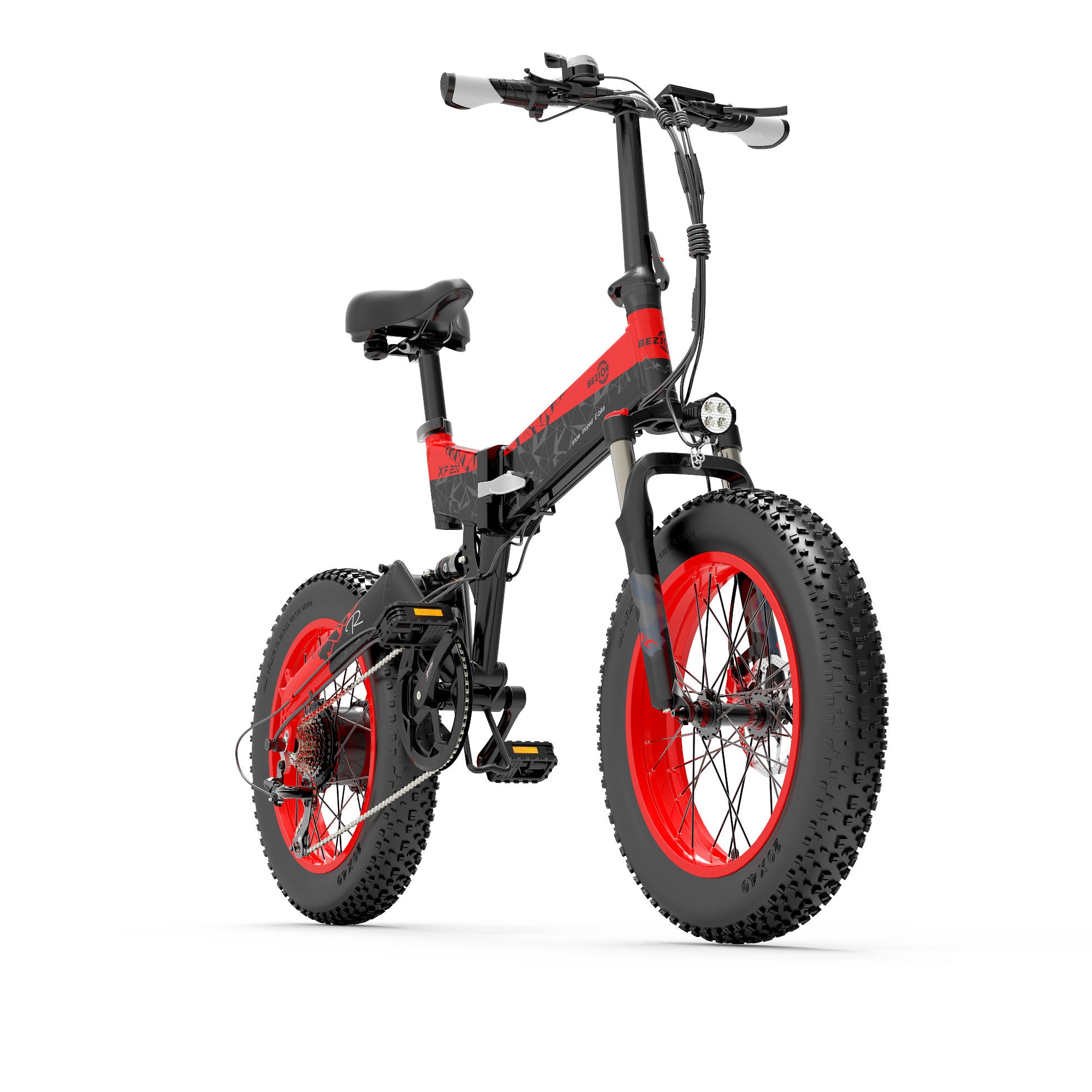 Bezior XF200 20 Inch Fat Tire1000W 48V 15Ah Electric Bicycle