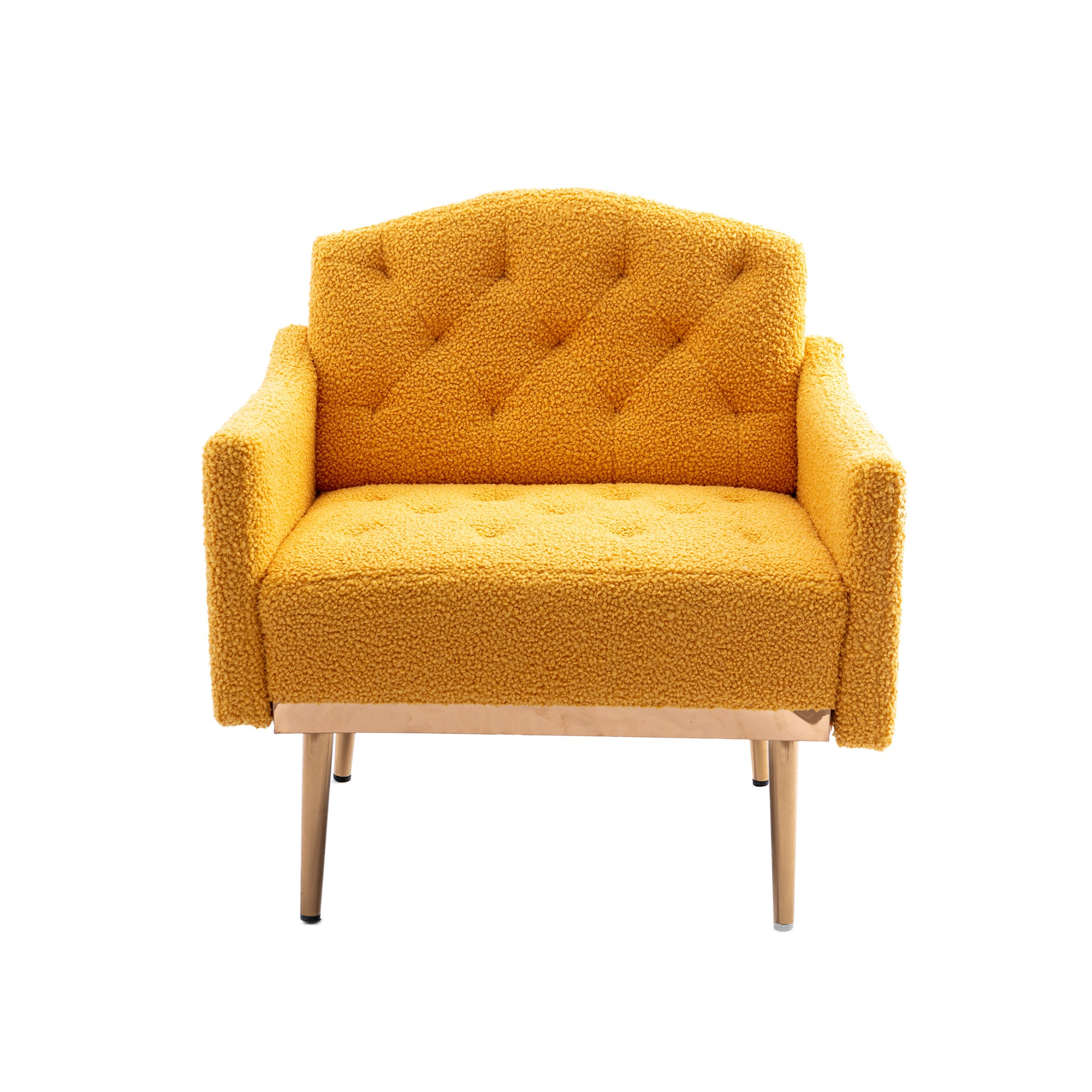 Accent Chair ,leisure single sofa with Rose Golden feet