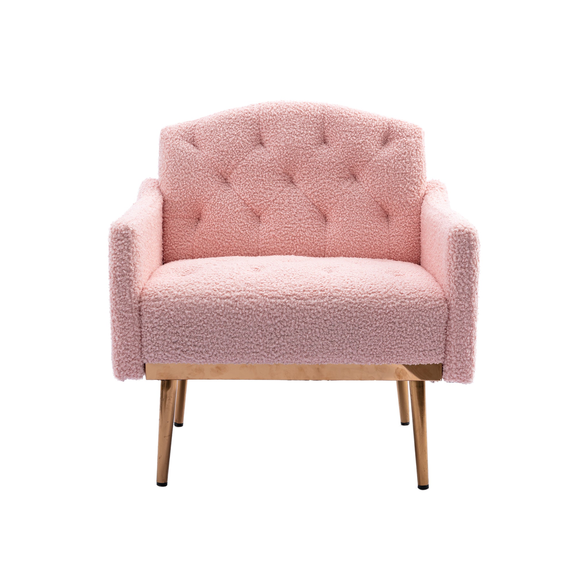 Accent Chair ,leisure single sofa with Rose Golden feet