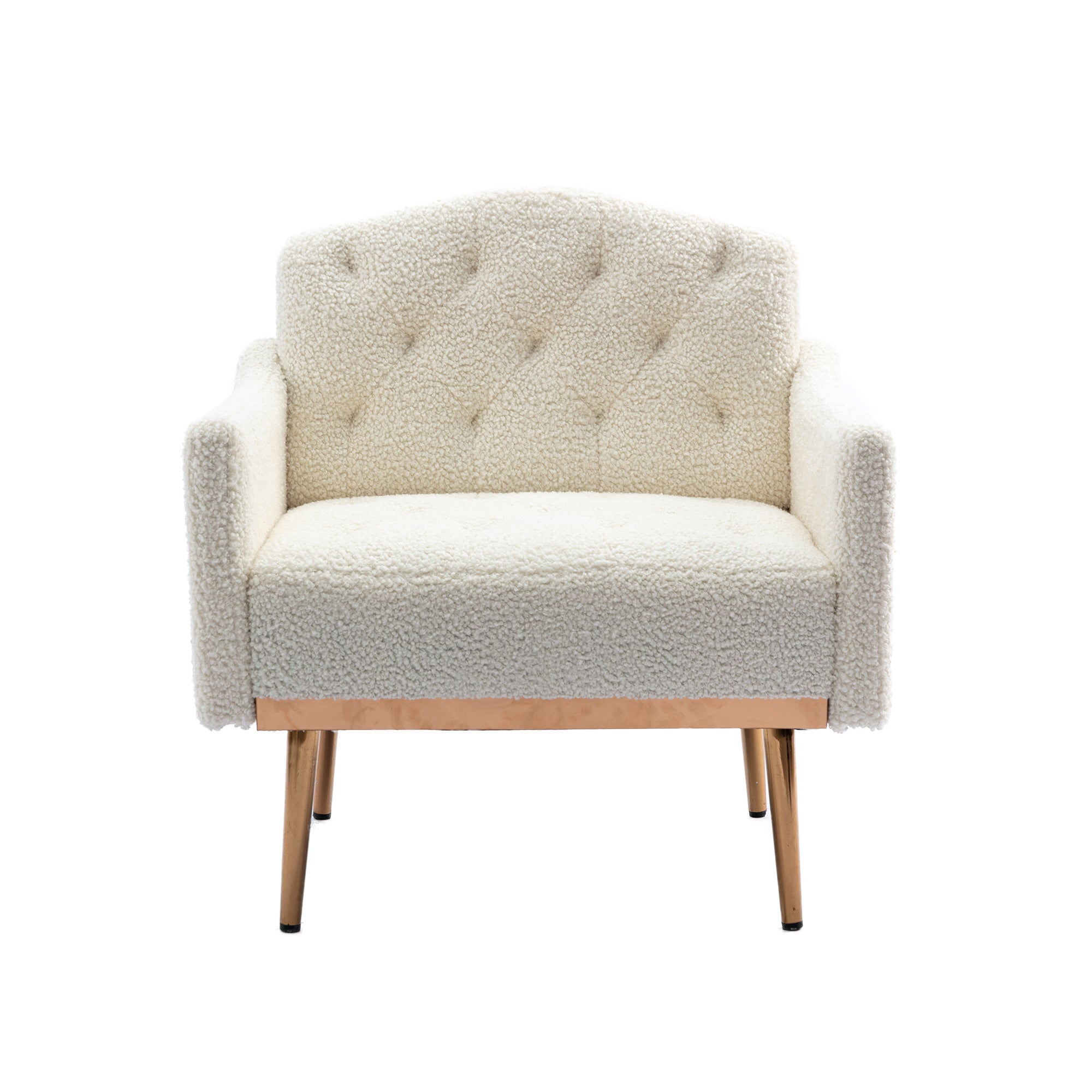 Accent Chair ,leisure single sofa with Rose Golden feet