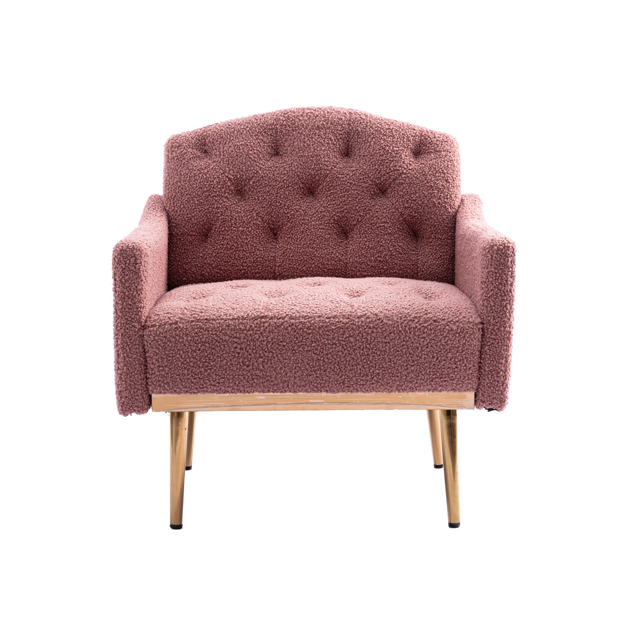 Accent Chair ,leisure single sofa with Rose Golden feet